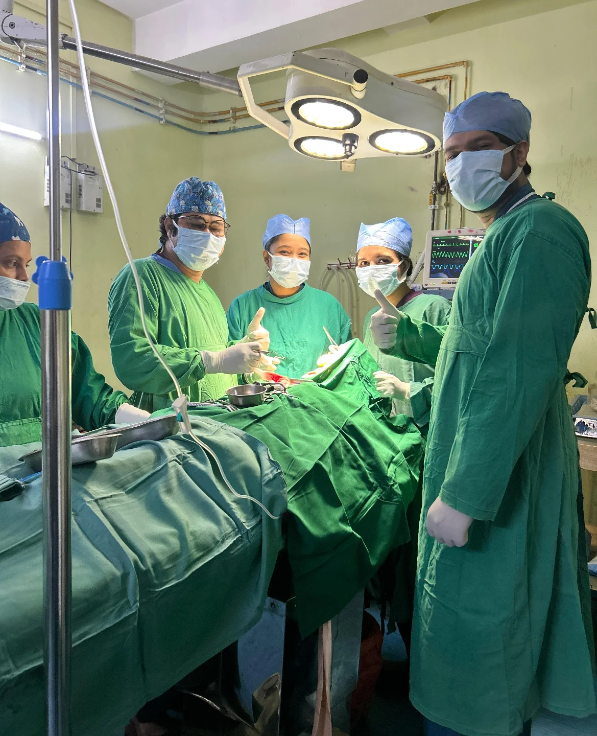Surgical reconstruction in sterile OT