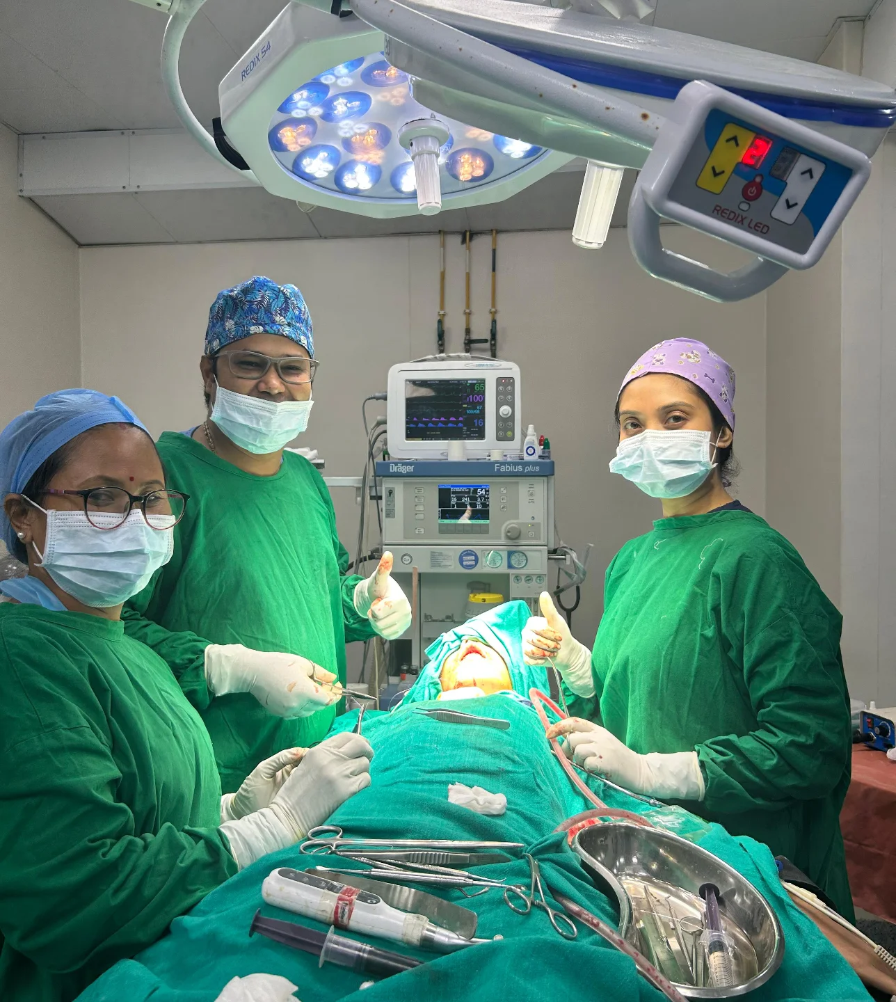 Surgical team in hospital operation theatre
